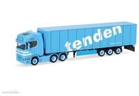 Herpa H0 (1:87) 321143 - Scania CR 20 Hochdach 6x4 K&uuml;hlkoffer-Sattelzug Tenden