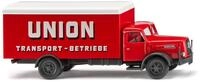 Wiking H0 (1:87) 041502 - Koffer-Lkw (Henschel HS 140) "Union Transport "...