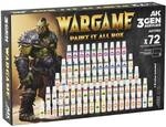 AK Interactive AK11783 - WARGAME PAINT IT ALL BOX 72 COLORS 3GEN Tabletop