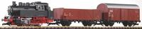 Piko G 37120 - Start-Set G&uuml;terzug BR 80 (inkl. Sound+Dampf) Modellbahn