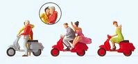 Preiser H0 (1:87) 10607 - H0 Vespa Fahrer Modellbahn