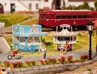 Faller H0 (1:87) 140442 - 2 Mobile Verkaufsst&auml;nde Modellbahn