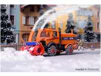 Kibri H0 (1:87) 15011 - Spur H0 Unimog Schneefräse mit Winterdienstausrüstung