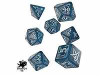 Q-Workshop QWSSCTH21 - Call of Cthulhu Black & green Dice Set (7) Tabletop