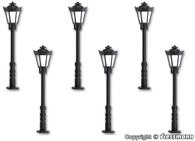 Viessmann H0 (1:87) 60706 - H0 Parklaterne, LED warmwei&szlig; 5+1 Modellbahn