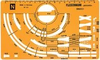 Fleischmann N 995101 - Gleisplanschablone N Modellbahn