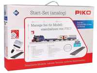 Piko H0 (1:87) 57142 - Start-Set mit Bettung Güterzug "Roncalli " R/C...