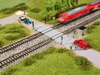 Auhagen N 44649 - Bahn&uuml;bergang - Halbschranke Modellbahn