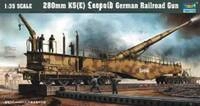 Trumpeter 00207 - Eisenbahngesch&uuml;tz Leopold 280mm K5 (E) Modellbau