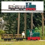 Busch H0f 12015 - Feldbahn Start-Set &raquo;Personentransport&laquo; Modellbahn