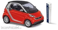 Busch H0 (1:87) 46226 - Smart Fortwo Coupe Electric drive Rot Modellbahn
