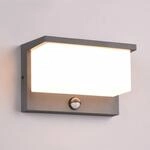 LED-Au&szlig;enwandleuchte Nestos, Bewegungssensor, IP54