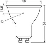 OSRAM LED-Leuchtmittel Reflektor GU10 6,9W 120&deg; 830 klar