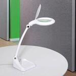 LED-Lupenleuchte MAULiris, wei&szlig;, H&ouml;he 37 cm, dimmbar