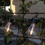 LED-Solar-Lichterkette Party, 4,2W, bernstein, IP44, 1800K