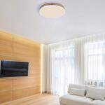 LED-Deckenlampe Doro &Oslash; 45 cm holz dunkel/wei&szlig;