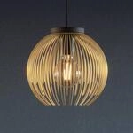 H&auml;ngeleuchte Venezuela, schwarz/gold, 1-flammig