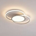 Lucande LED-Deckenlampe Senne, CCT, silber, Metall