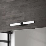 LED-Wandleuchte Runt, schwarz, 4.000K, IP44, L&auml;nge 40 cm