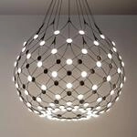 Luceplan Mesh LED-H&auml;ngelampe &Oslash; 80cm 1m Abh&auml;ngung