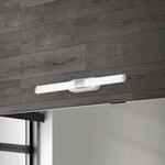 LED-Wandleuchte Runt, chrom matt, 4.000K, IP44, L&auml;nge 40 cm