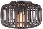 Deckenlampe Woodrow mit Bambus-K&auml;figschirm