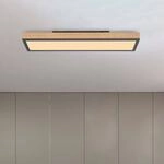 LED-Deckenleuchte Doro, L&auml;nge 60 cm, eiche, Holz