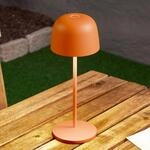 Lindby LED-Akku-Tischleuchte Arietty, orange, dimmbar, IP65