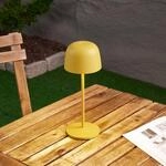 Lindby LED-Akku-Tischleuchte Arietty, gelb, dimmbar, IP65