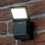 Theben LED-Au&szlig;enwandleuchte theLeda S8-100, schwarz, Sensor