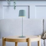 LED-Akku-Tischlampe Kaami, dimmbar, hellblau