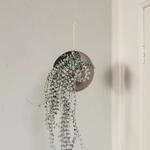 AYTM Blumentopf Globe, h&auml;ngend, &Oslash; 21 cm, grau, Aluminium