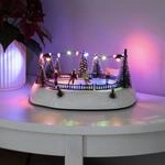 LED-Dekorationsleuchte Eisbahn Musik, Batterie USB