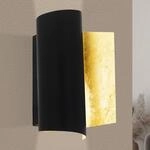 Wandleuchte Falicetto, schwarz/goldfarben
