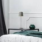 LED-Akku-Tischlampe Kaami, dimmbar, grau matt