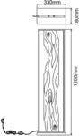 LED-Stehleuchte Chaumont aus Holz