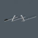 Schwenkbare LED-Deckenlampe Indira, Dimmer schwarz