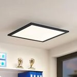 Lindby LED-Panel Nelios, 40 x 40 cm, 4.000K, schwarz, Metall