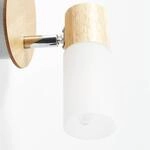 Wandstrahler Babsan, &Oslash; 10 cm, holz hell, Bambus