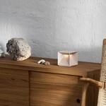 LED-Akku-Tischleuchte Nutalis, d&uuml;nenbeige, IP54, dimmbar