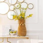 KARE Deko-Vase Pineapple, H&ouml;he 50 cm, Polyresin, Handarbeit