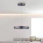 LED-H&auml;ngeleuchte PURE E-Clipse, mystic grey, &Oslash; 70 cm, CCT