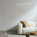 Lindby LED-Stehleuchte Danua, wei&szlig;, Metall, H&ouml;he 200cm
