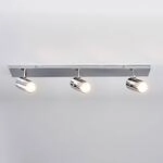 Lindby Bad-Deckenleuchte Dejan, 65 cm, 3-flg., chrom, IP44