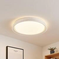 Lindby LED-Deckenleuchte Sleya &Oslash; 50 cm, wei&szlig;, CCT, dimmbar