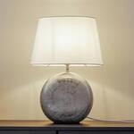 Lindby Tischleuchte Florentino, 49 cm, Keramik, Textil