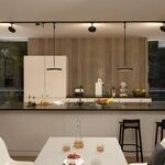 Paulmann URail LED-Pendelleuchte Hildor, schwarz, 4.000K