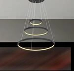 LED-H&auml;ngeleuchte Ralph, dreiflammig, schwarz