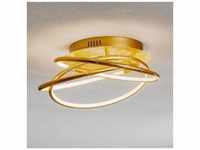 Globo Barna - eine golden gestaltete LED-Deckenlampe