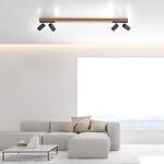 LED-Deckenlampe PURE Lines Spot, 120 cm, oak/graphite